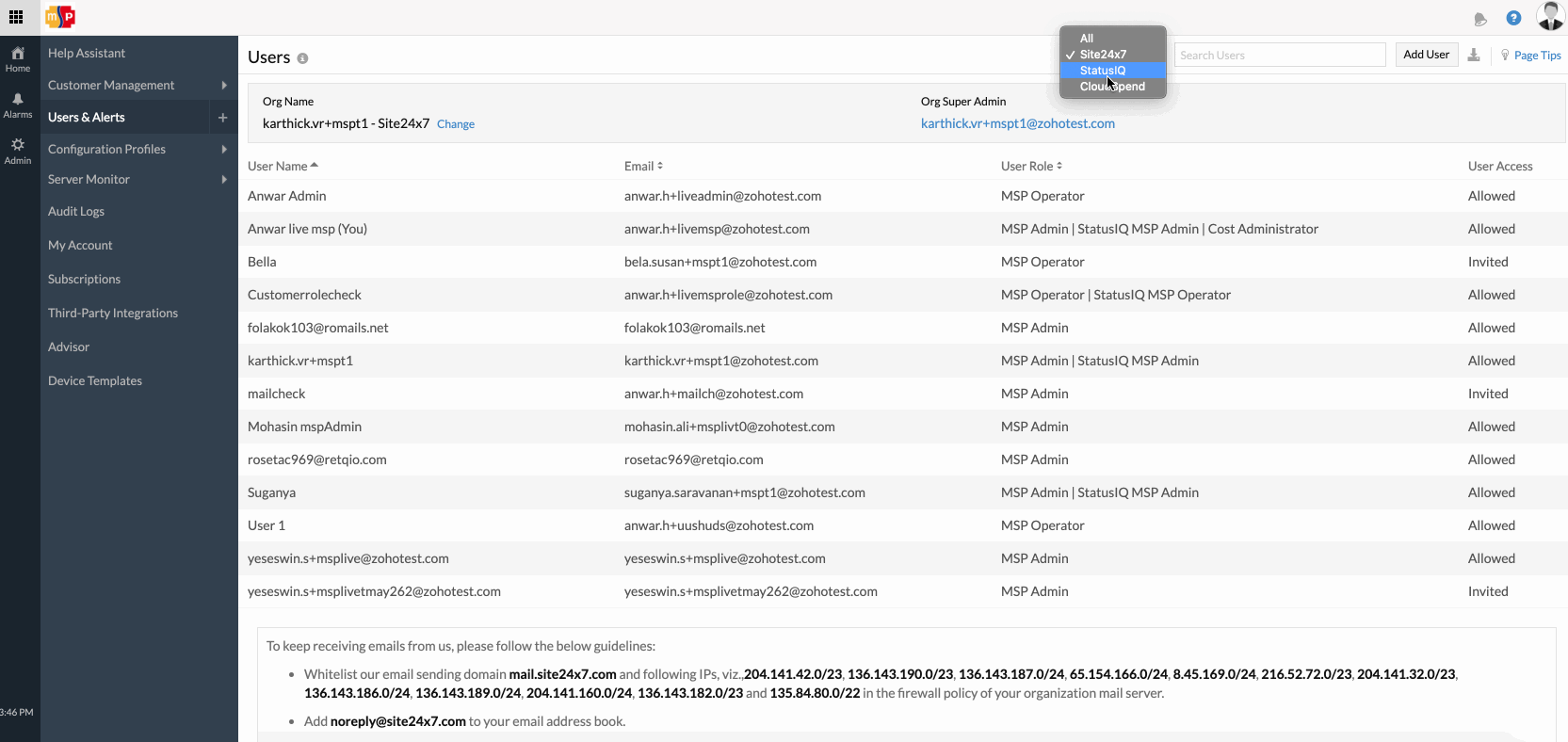 msp-user-view